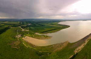 Кубанское водохранилище уже наполовину заполнено водой