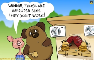 Винни, это неправильные пчелы! Они не работают!