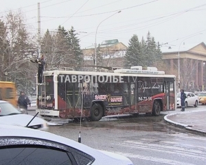 Троллейбус в Ставрополе спровоцировал огромную пробку
