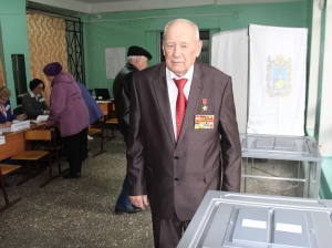 В Невинномысске Герой Советского Союза не пропускает выборы