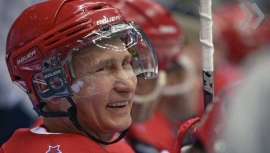 Президент Путин забросил на хоккейной площадке семь шайб