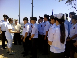 Юнармейцы из Пятигорска наизусть прочли «Евгения Онегина» на фоне Керченского залива