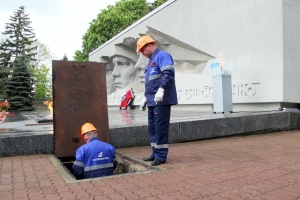 В Ставрополе газовики поработали у мемориала «Вечная Слава»