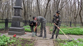 Кадеты в Ставрополе навестили братские могилы жертв фашистов