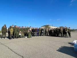 Дмитрий Ворошилов посетил военную часть, где проходят подготовку мобилизованные пятигорчане