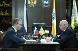 Губернатор Владимир Владимиров провел рабочую встречу с омбудсменом Николаем Лисинским