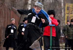 Ставропольские казаки выиграли чемпионат по рубке шашкой