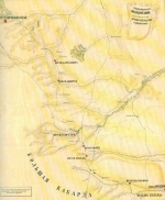 Копия карты Моздокской линии, составленной полковником и генрал-квартирмейстером лейтенантом Будневым