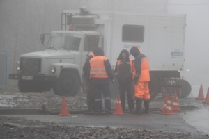 После коммунальной аварии в Ставрополе на Доваторцев просело дорожное полотно