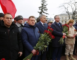 В день 80-летия освобождения Ставрополя в городе прошёл памятный митинг