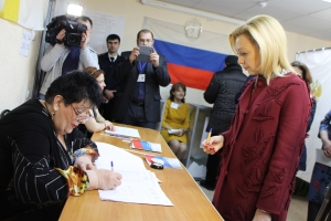 Зампред Госдумы в Ставрополе призвала земляков не проспать голосование