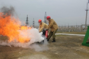 На Каскаде Кубанских ГЭС провели противопожарные соревнования