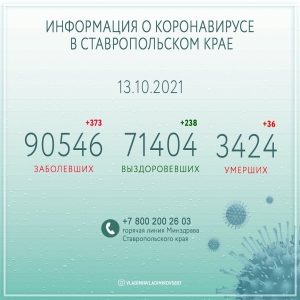 Ставрополье обновило антирекорд по числу смертей от COVID-19 - за сутки умерло 36 человек