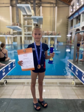 Юная ставропольчанка завоевала две награды на Первенстве России по прыжкам в воду