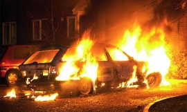 В Ставрополе дотла сгорела машина