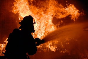 В Пятигорске тушили пожар на рынке