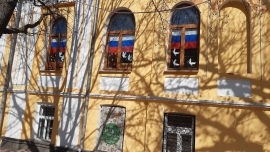 Ставрополь уже второй год подряд украшают «Окна Победы»