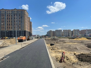 В Ставрополе на улице Ивана Щипакина полным ходом идет строительство автодороги