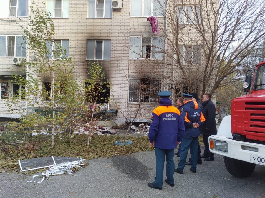 Жильцы дома, пострадавшего от пожара в Ставрополе, возвращаются в квартиры