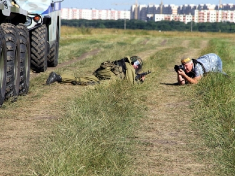 В пригороде Ставрополя бойцы спецподразделений стали фотомоделями