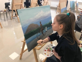 Школу искусств в Луганской народной республике РФ украсят рисунки детей Железноводска