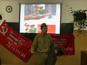 В Железноводске школьники приняли краевую эстафету «Знамя Победы»