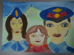 Дети Ставрополья нарисовали семьи полицейских