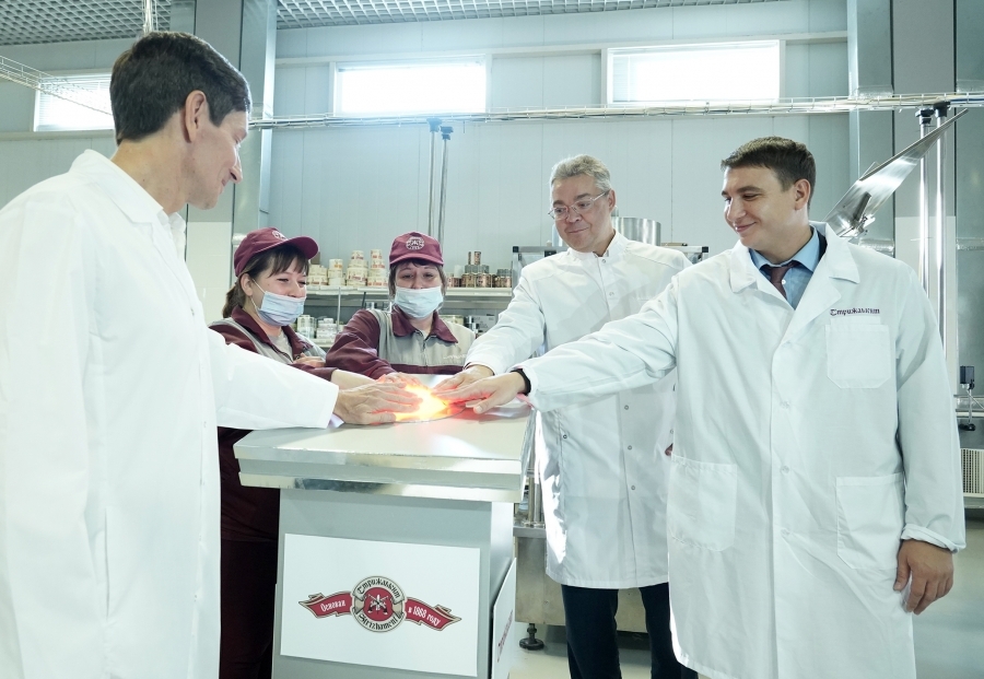 На заводе «Стрижамент» в Ставрополе состоялось открытие новой производственной линии