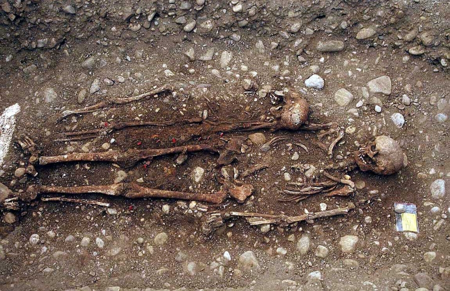 При раскопках в центре Ставрополя был найден человеческий скелет